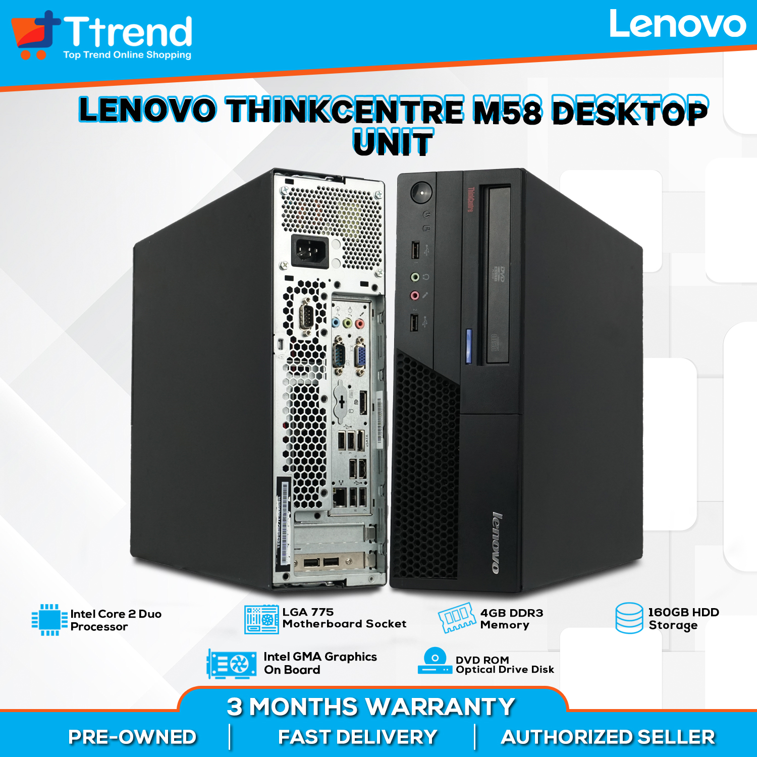 Lenovo Thinkcentre M58 Desktop