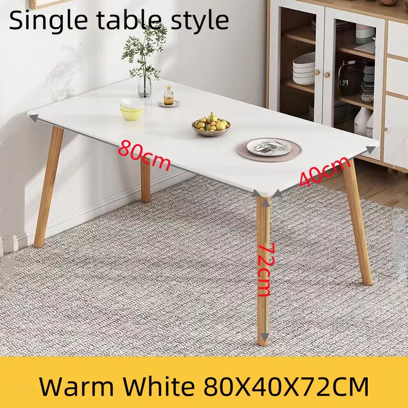 Nordic dining table small apartment modern simple dining table rent