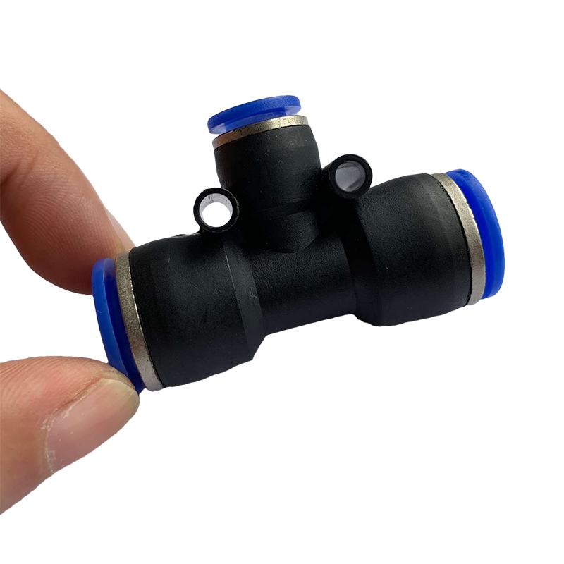 10PCS PEG T type Pneumatic Fitting Reducing Tee Straight Through 4 to