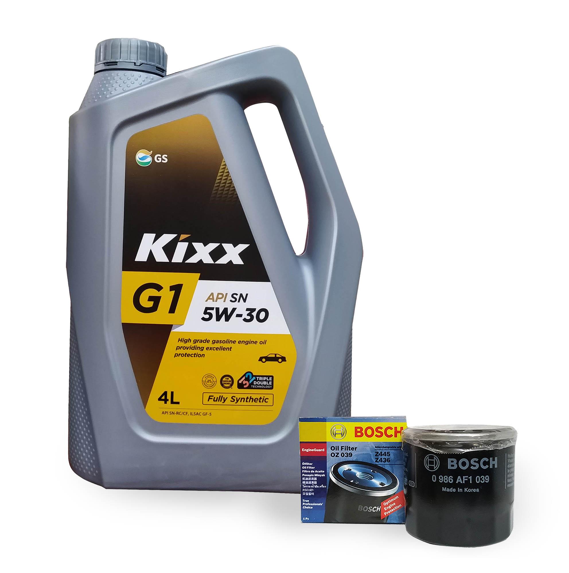 Kixx G1 5W-30 Fully Synthetic Oil Change Bundle For Mazda 2 / Mazda 3 (2003 Up) / Mazda 3 Skyactiv-G | Lazada Ph