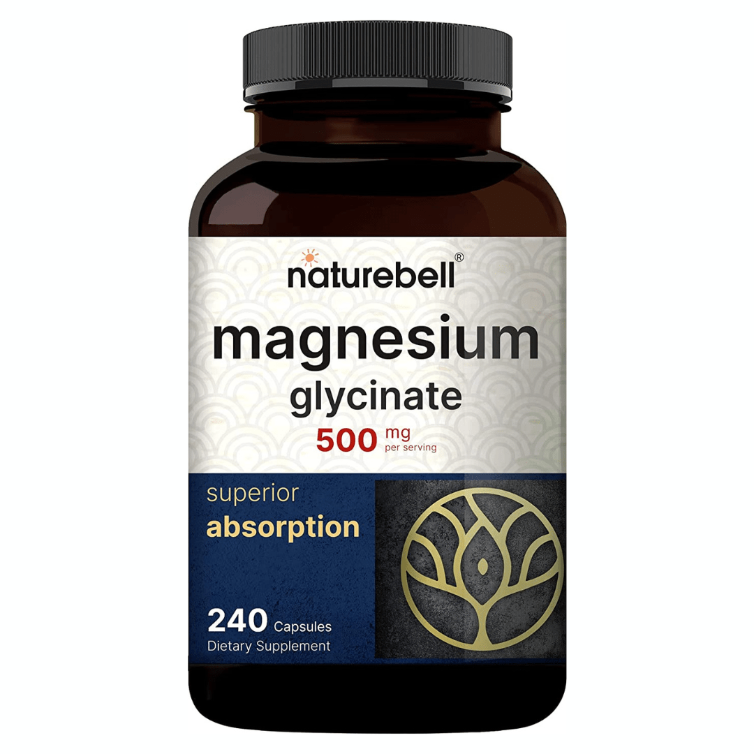 Naturebell Magnesium Glycinate 500mg Superior Absorption 240 Capsules