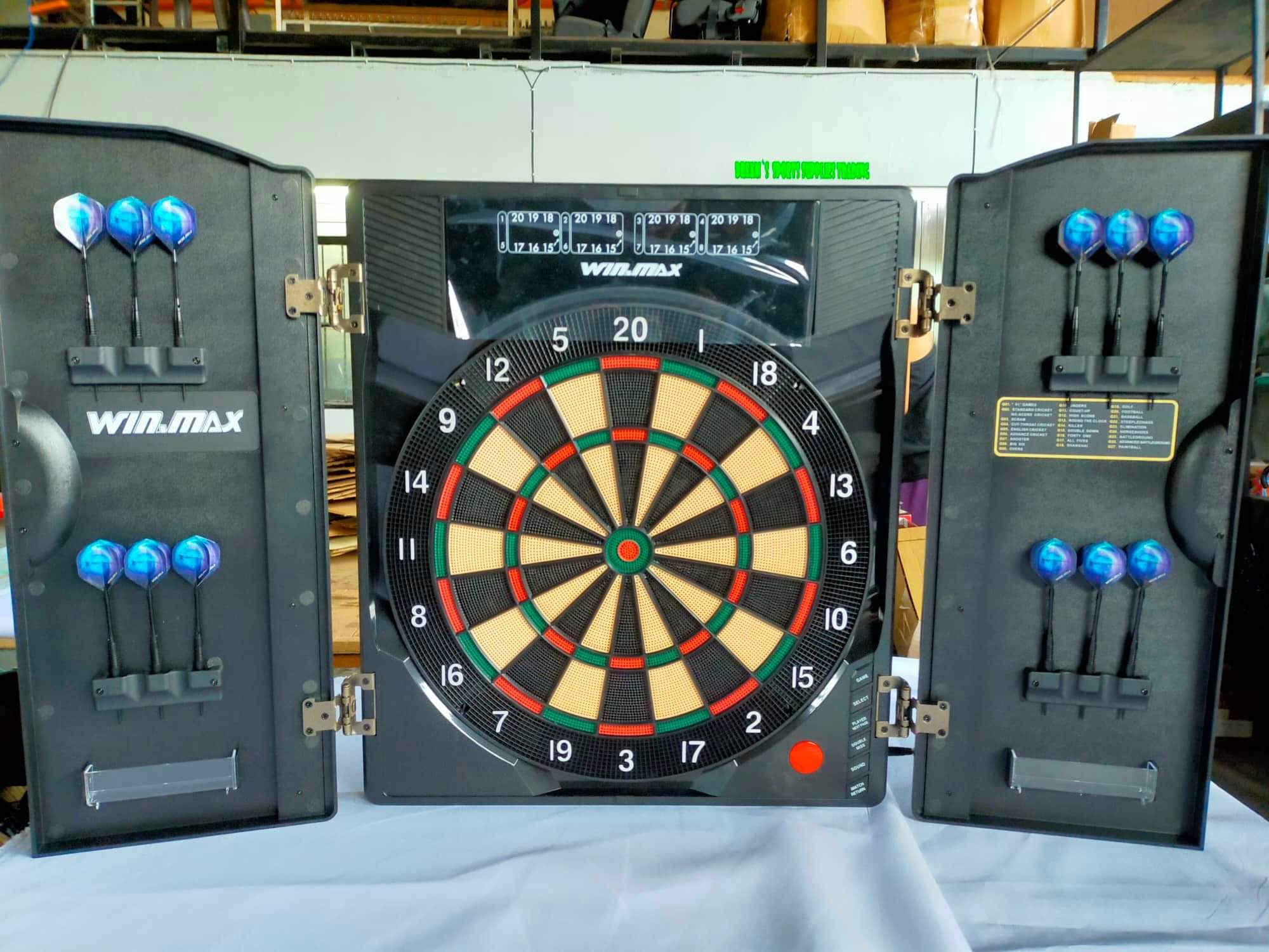 WIN.MAX Electric Dart Board Set with Gamit ng Darts Dart