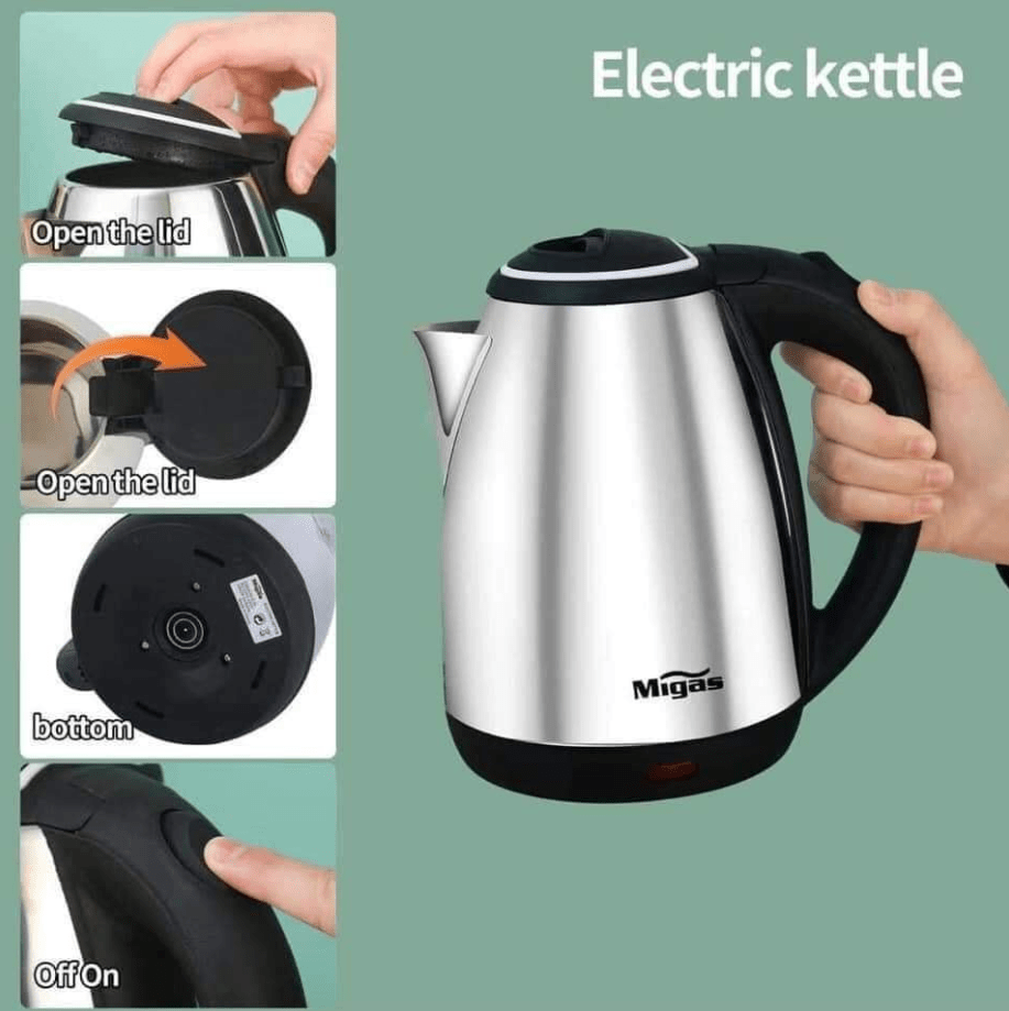 Electric Kettle 2.0L Stainless Kettle 220V Heavy Duty Lazada PH