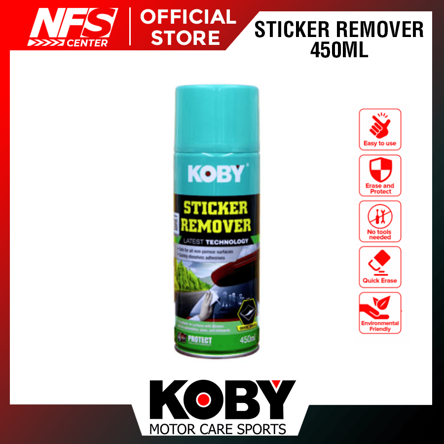 KOBY LABEL AND STICKER REMOVER SPRAY QUICK ERASE 450ML Lazada PH
