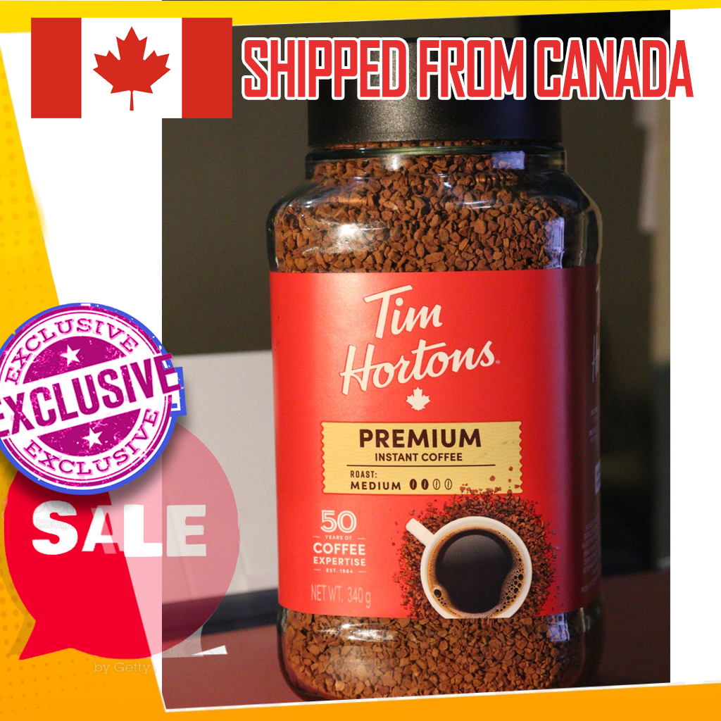 Tim Hortons Premium Instant Coffee Medium Roast Arabica 340g SHIPPED FROM CANADA Lazada PH