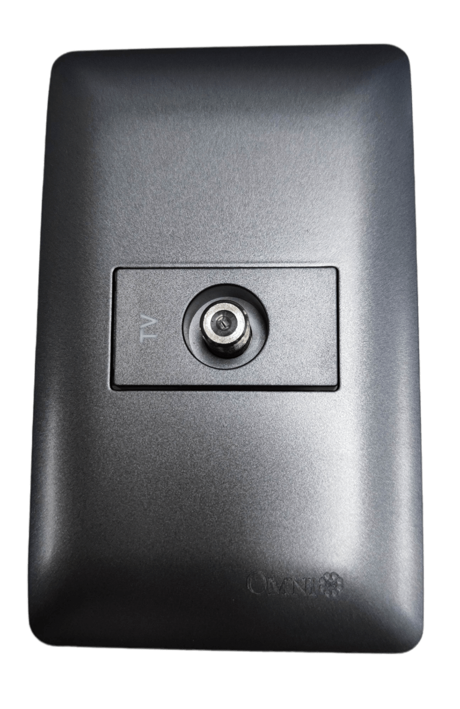 1 Gang Cable TV Outlet with Plate ( Designer Series) Graphite Omni DWV