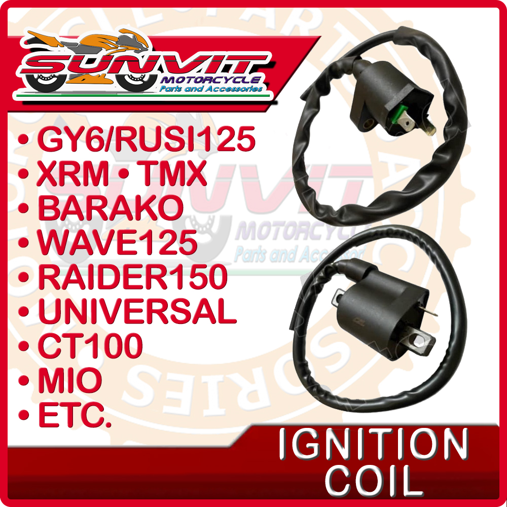 MOTORCYCLE IGNITION COIL GY6/RUSI125 WAVE125 XRM TMX BARAKO RAIDER150