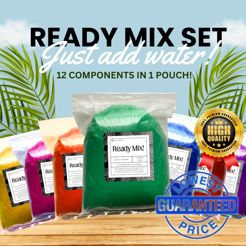 READY MIX DISHWASHING LIQUID KIT(Just add WATER!) (Tins Tipid Kits
