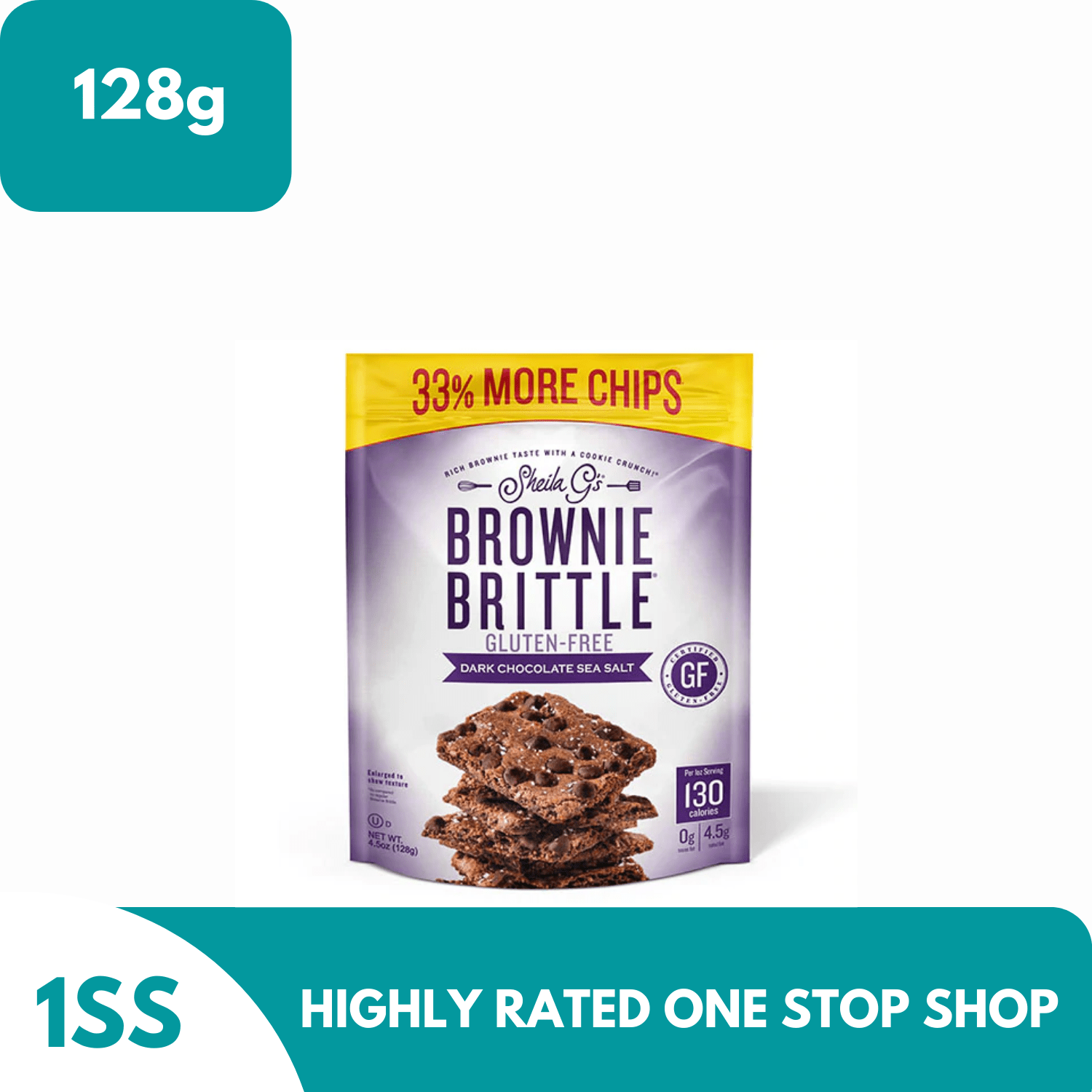 Sheila G's Brownie Brittle & GlutenFree Brownie Brittle Dark Chocolate