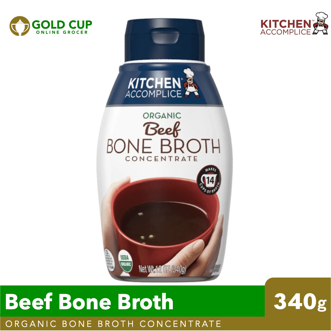Kitchen Organic Beef Bone Broth Concentrate 340g Lazada PH
