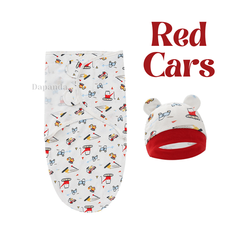 DAPANDA Newborn Swaddle Sets With Adjustable Magic Sticker Gift