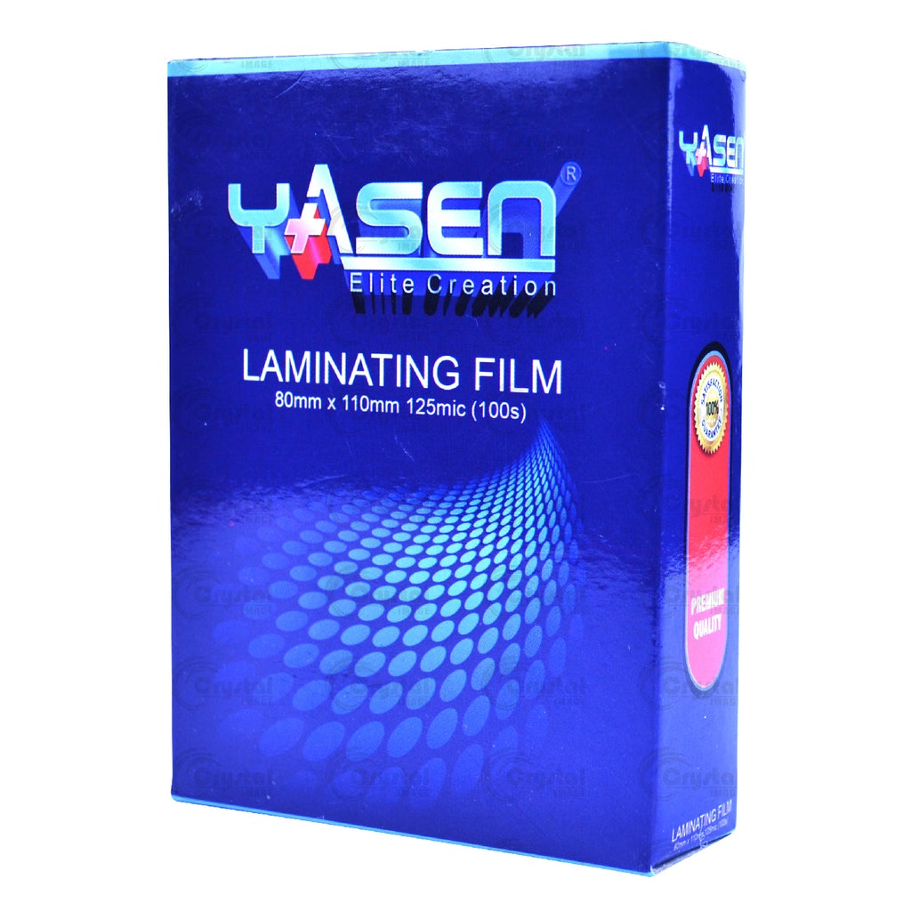 Laminating Film ID Size 100s (65mmx95mm/70mmx100mm/80mmx110mm) Yasen