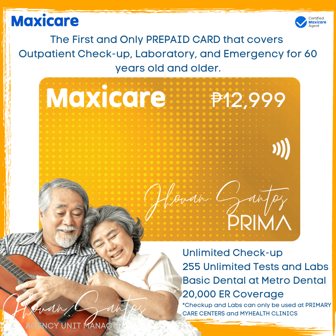 Maxicare Prima Gold Unlimited Consultation and Laboratory in any of