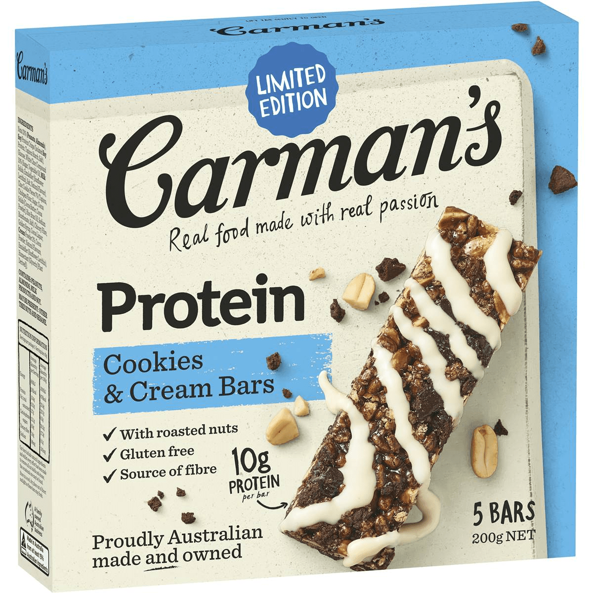 Carman's Cookies & Cream Protein Bars 200g (5 bars) Lazada PH