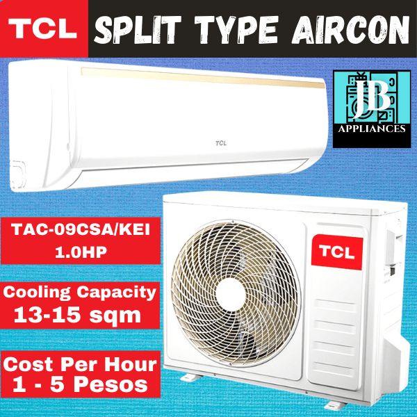 TCL 1HP TAC09CSA/KEI SPLIT TYPE AIRCON INVERTER Lazada PH