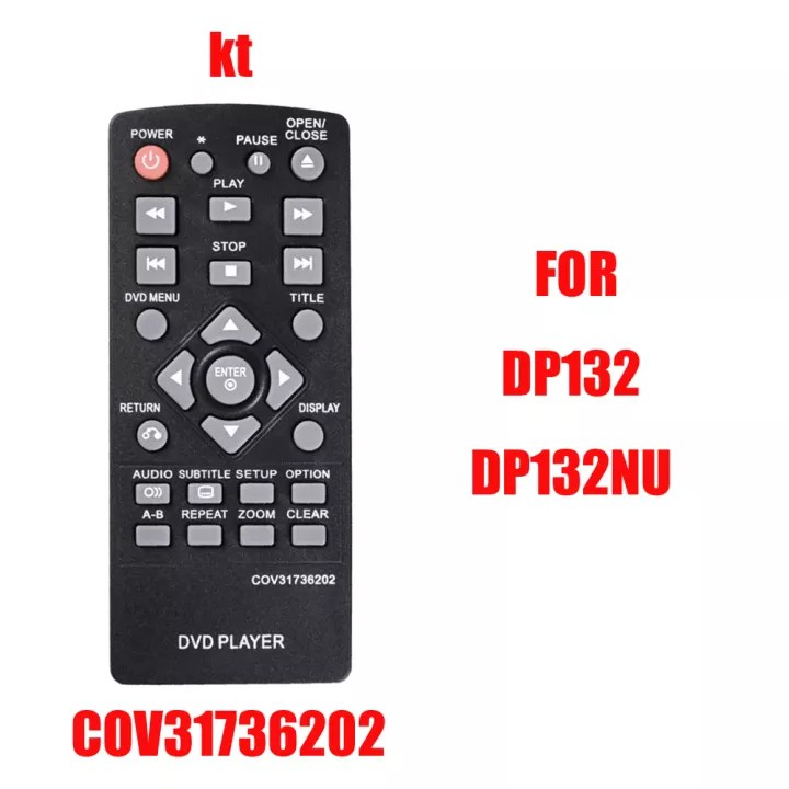 New COV31736202 For LG DVD Player DP132 DP132NU Remote Control