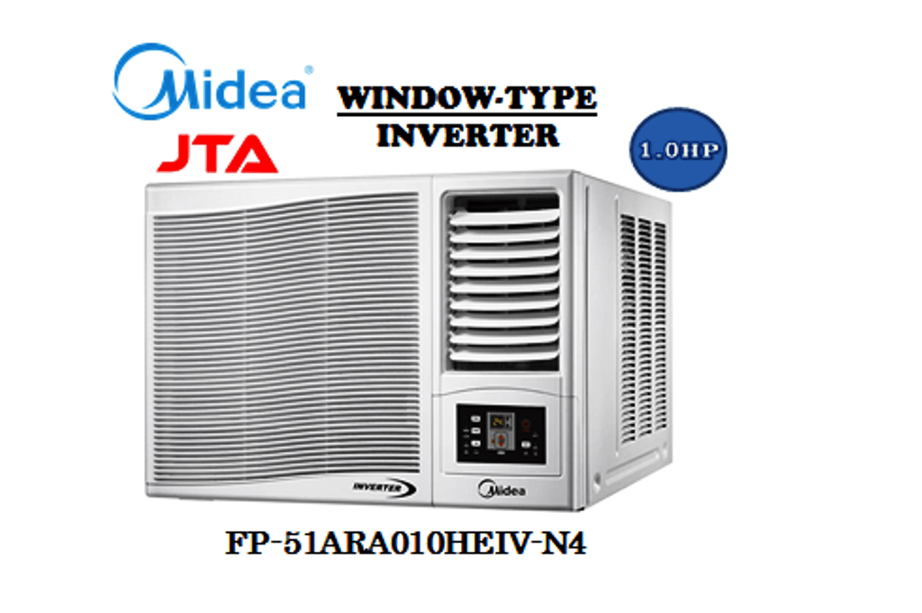 Midea 1.0 HP Window Type Inverter Aircon Remote Controlled FP