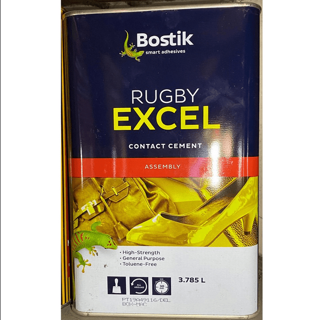 Bostik Rugby Original or Excel Contact Cement Gallon Size/3.75 liters