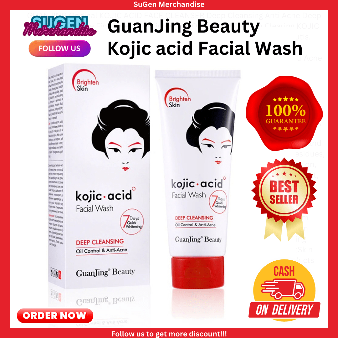 BEST SELLING Original GUANJING KOJIC ACID FACE CLEANSER Deep Cleansing