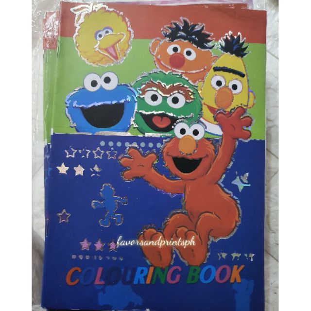 (SMALL PER PACK) SESAME STREET COLORING BOOKS (12pcs)tJb Lazada PH