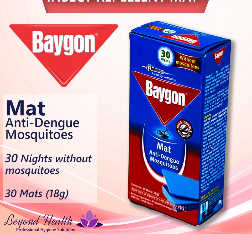 Baygon Mat AntiDengue Mosquitoes (30Mat[18g])30Nights Without Mosquit