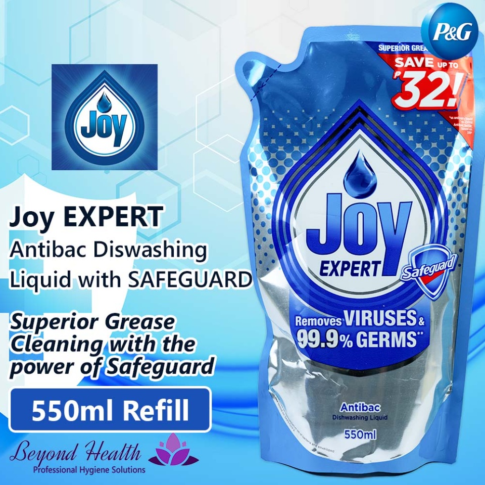 Joy Expert Antibac Dishwashing Liquid Concentrate 550ml Value Refill P