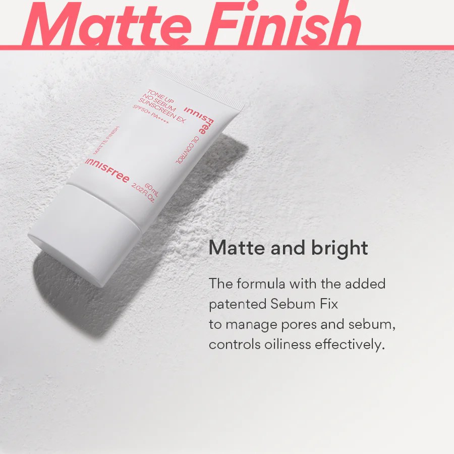 Tone Up No Sebum Sunscreen EX SPF50+ PA++++ 60ml innisfree Philippines