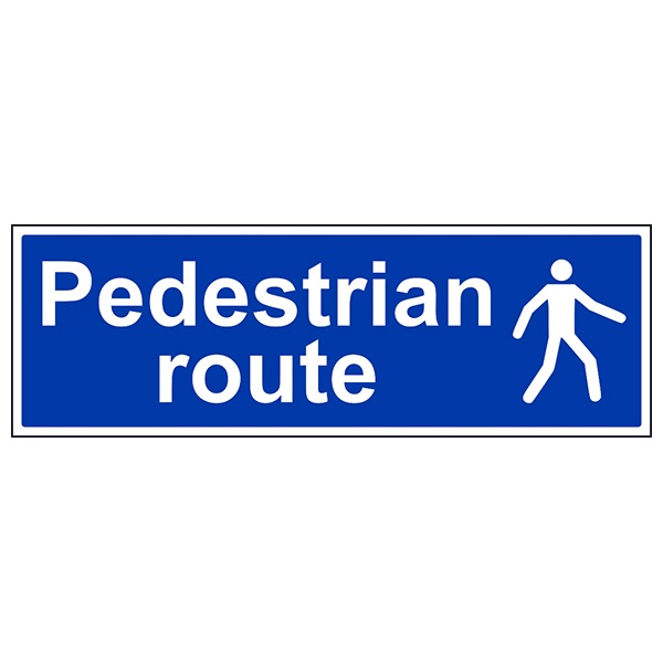 Pedestrian Route Landscape Mandatory Signs Safety Signs Safety