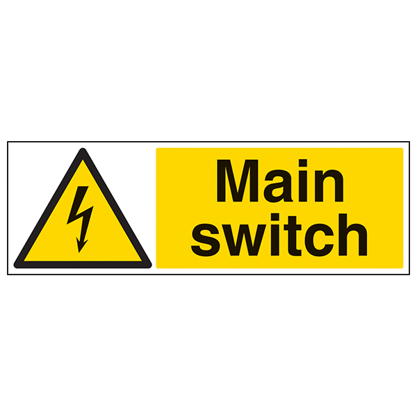 Main Switch Landscape Safety Signs 4 Less