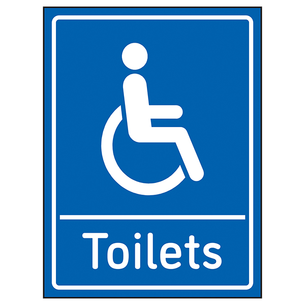Disabled Toilets Blue Toilet/Washroom Signs General Information