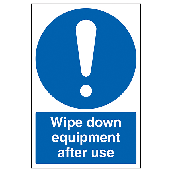 Wipe Down Equipment After Use
