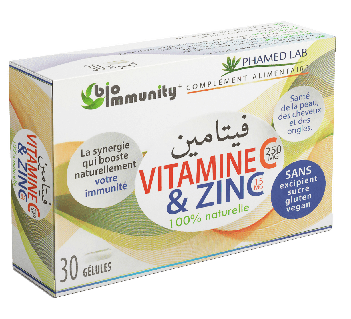 Vitamine C & Zinc Bio Immunity+ PHAMEDLAB