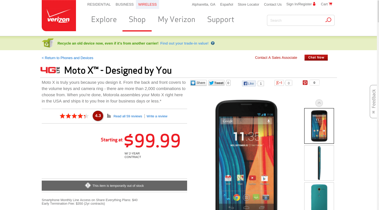 Moto Maker page appears on Verizon’s website Phandroid