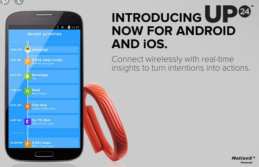 Jawbone Up and Up24 fitness bands now available for