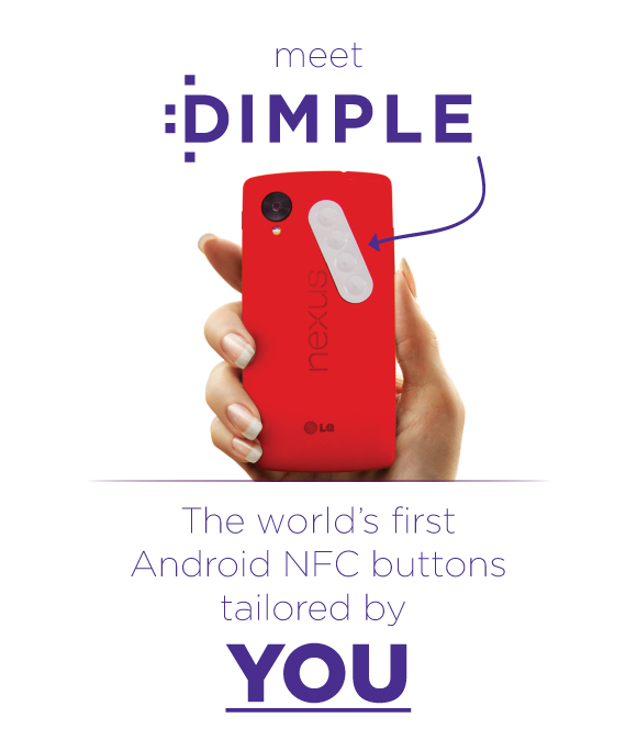 NFC Dimple stickers hit IndieGoGo — four configurable buttons to do