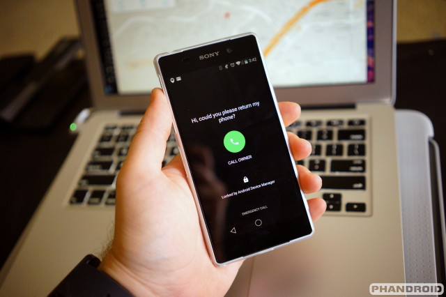 Android Device Manager adds ‘call owner’ button on the lockscreen