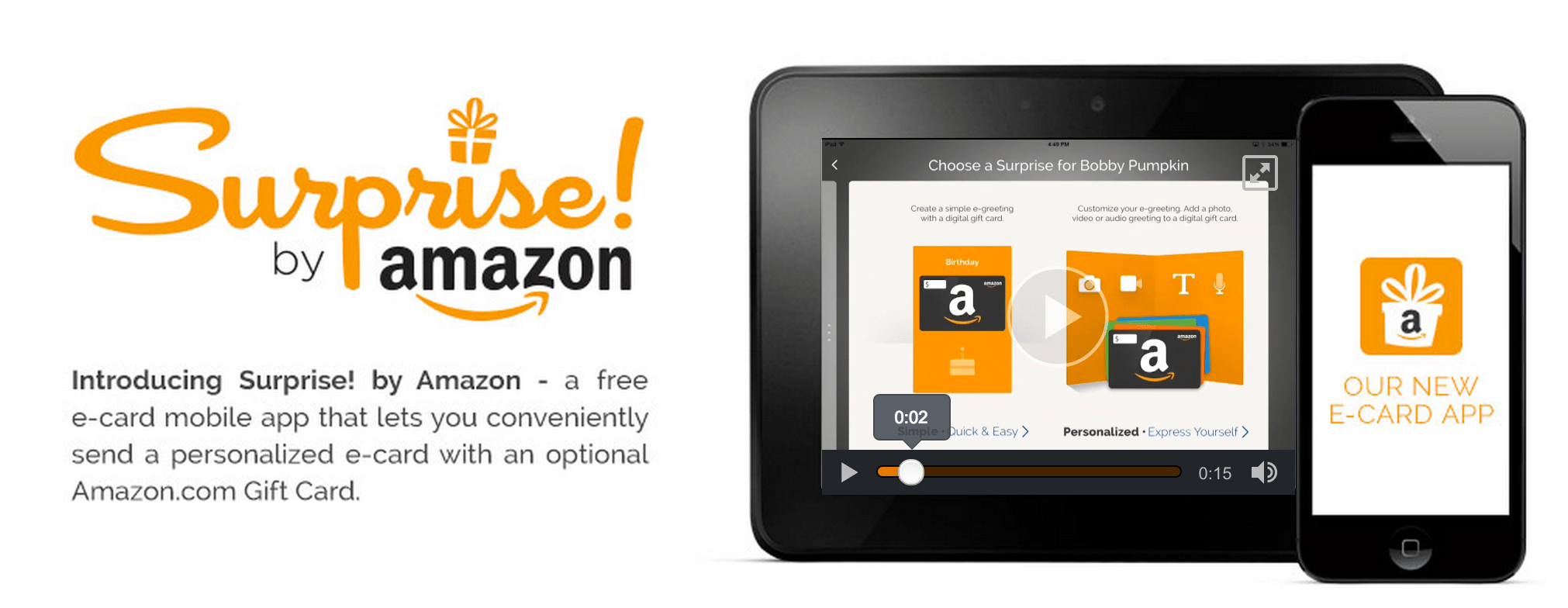 Amazon launches Surprise! app for Android, makes it easy to send e