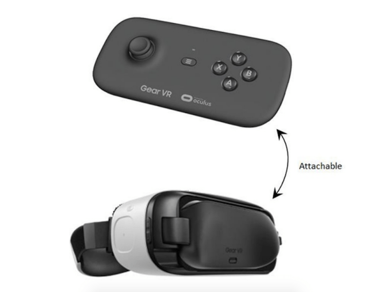 Samsung is working on a Gear VR controller that can be stored inside