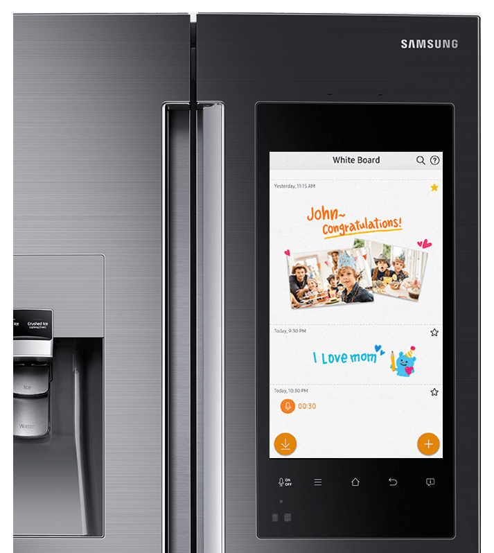 Samsung's smart fridge with its giant embedded smartphone is now on