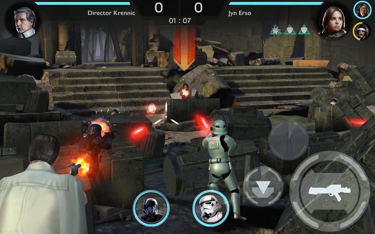 Star Wars Rivals is a 3rd person, PvP shooter for Android