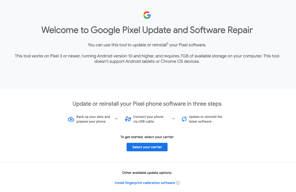 Google adds fingerprint calibration to its Pixel Update and Software