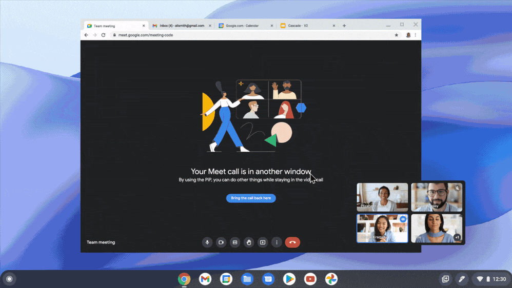 Google Meet now supports pictureinpicture in Chrome LaptrinhX / News