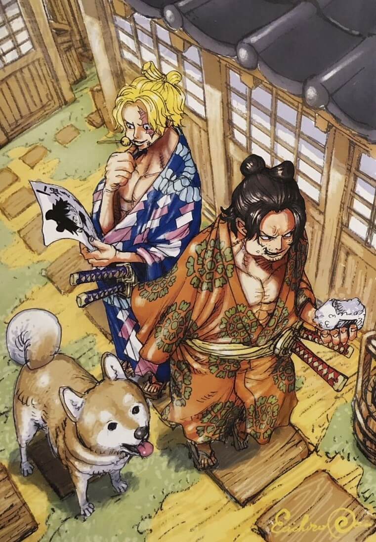 One Piece Mangaka zeigt, wie Ace und Sabo im Wano KuniStil aussehen