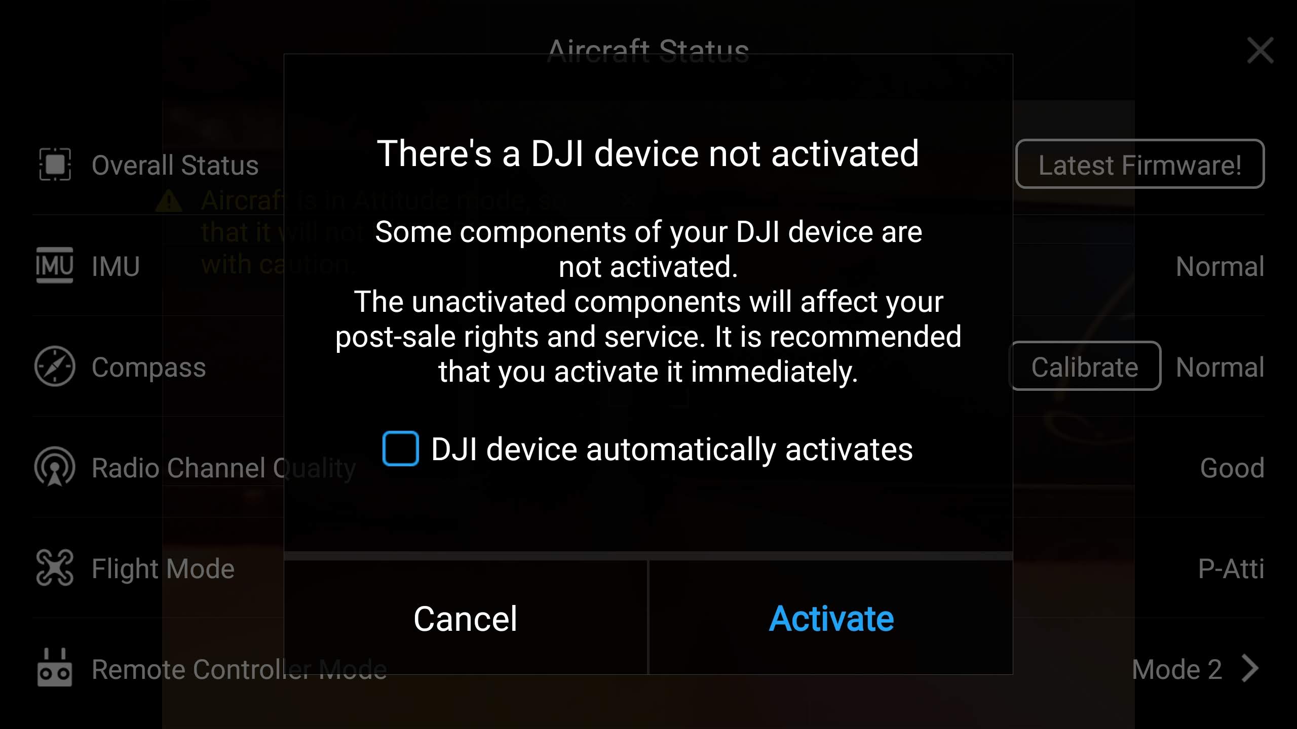 DJI Device not Activated DJI Phantom Drone Forum