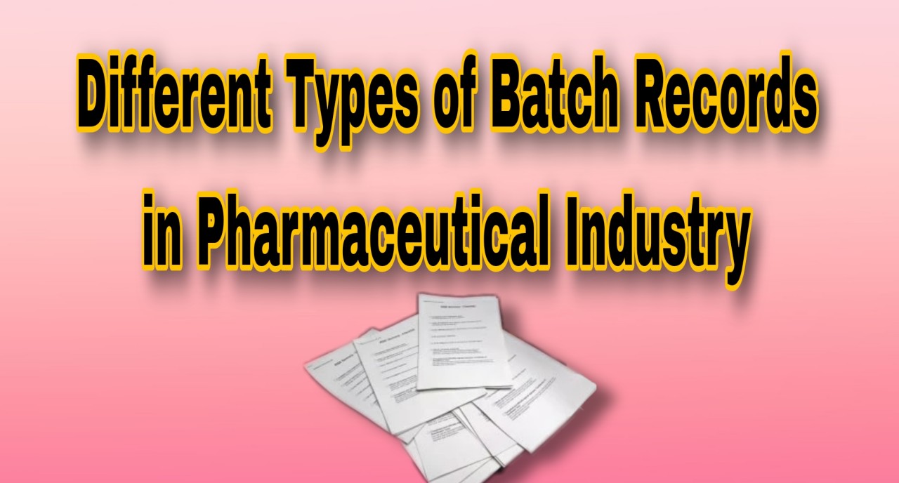 Different Types of Batch Records in Pharmaceutical Industry