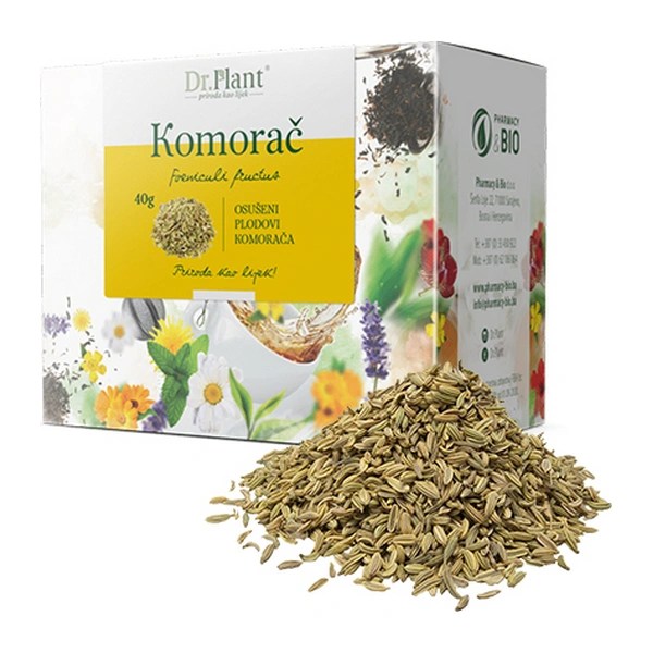 Dr. Plant čaj komorač plod (Foeniculi fructus) 40g Pharmacy & BIO