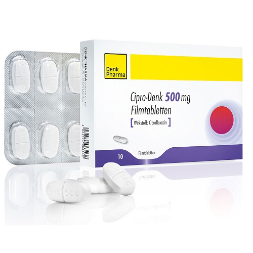 Ciprodenk (Ciprofloxacin) 500Mg Tablets 10`S - Pharmacy Direct Kenya