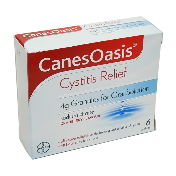 Canesoasis (Sodium Citrate) Cystitis Relief Sachets 6`S Pharmacy