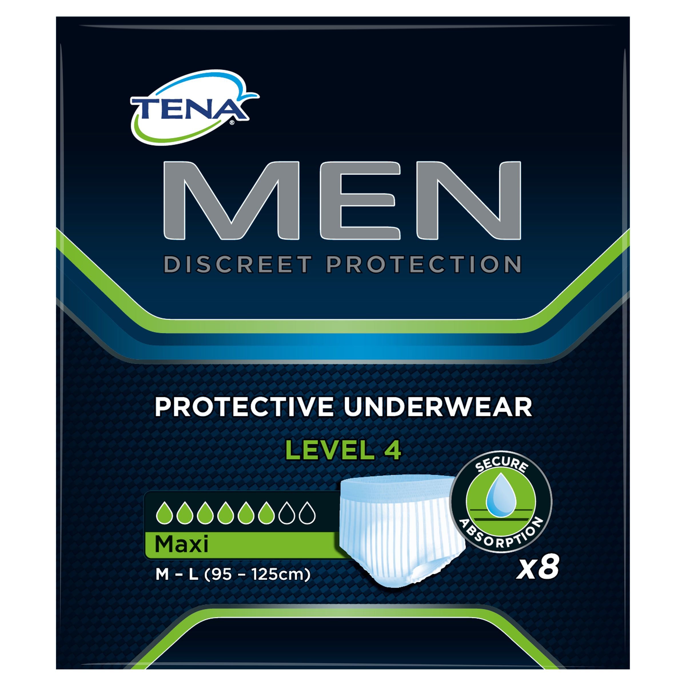 TENA Men Protective Underwear Level 4 8 Pack