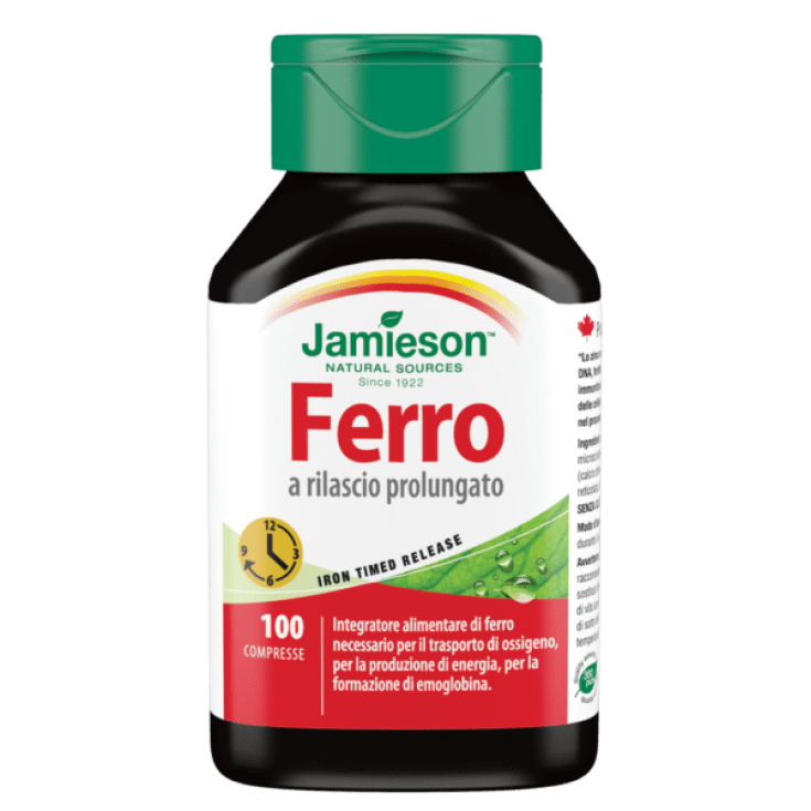 Jamieson Extended Release Iron Food Supplement 100 Tablets